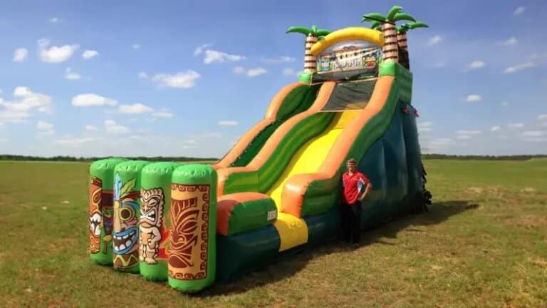 Luau Water Slide (36’L X 14’W X 19’H) rental at an event