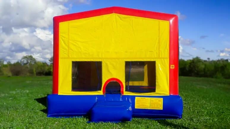 15 Foot Plain Moonwalk rental at an event