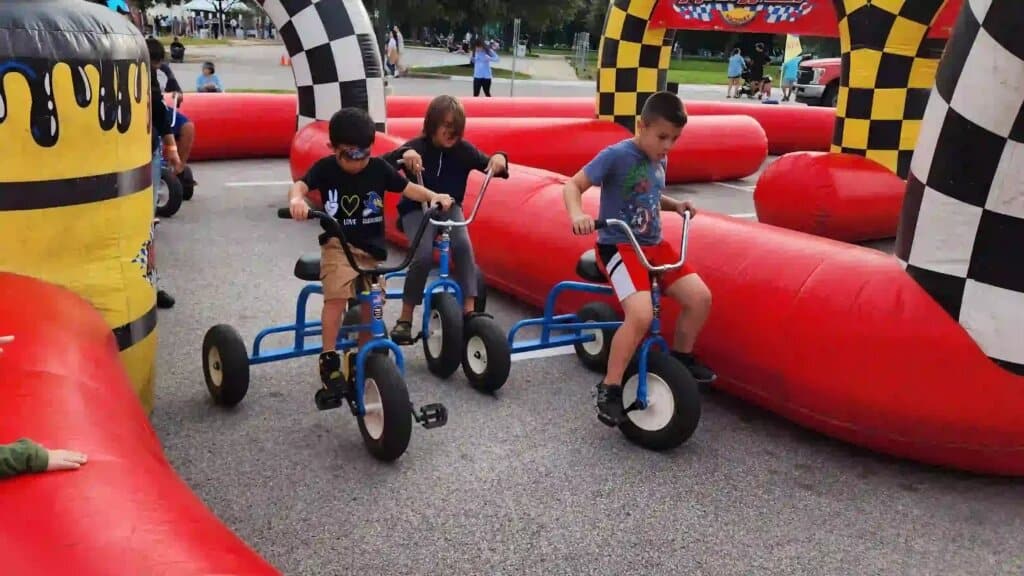 Race Track with Trikes rental at an event