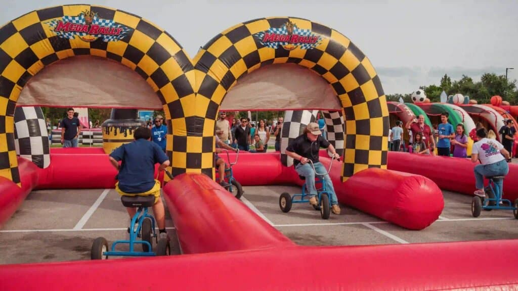 race tack with trikes 2 from Amanzi Party Rentals