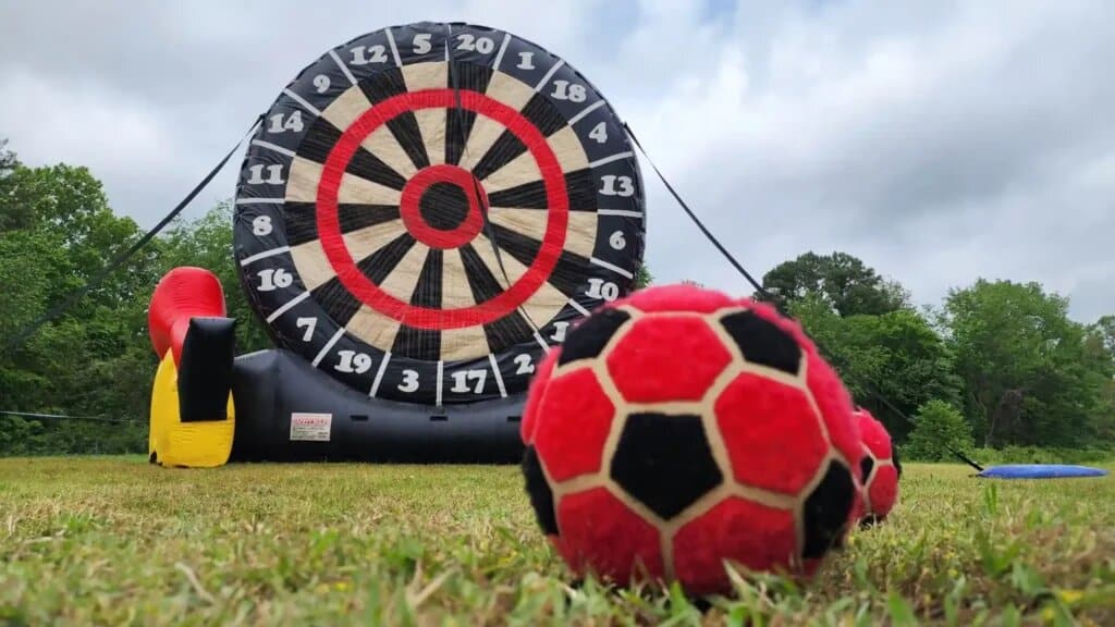 Soccer Darts rental at an event
