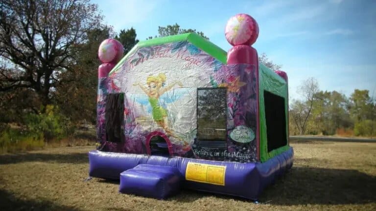Tinkerbell Moonwalk rental at an event