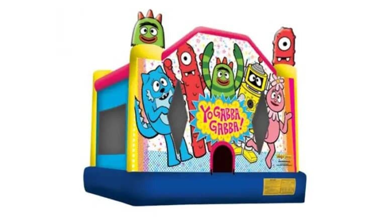 Yo Gabba Gabba Moonwalk rental at an event