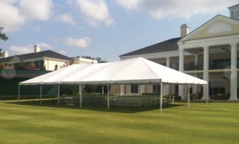 30′ x 50′ Frame Tent rental at an event