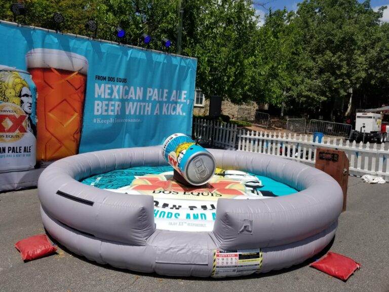 Mechanical Bull – Custom Beer Can rental at an event