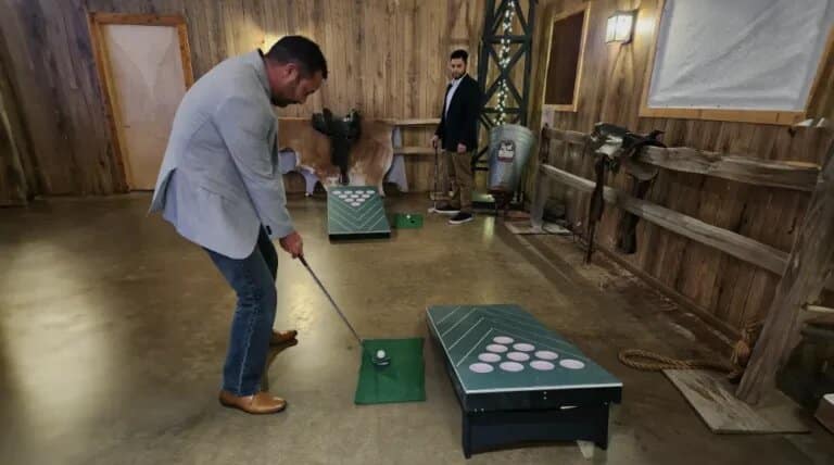 Beer Pong Golf rental at an event