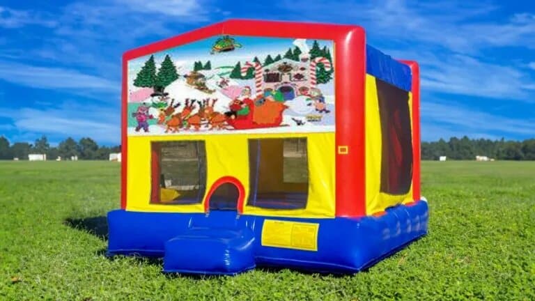 Christmas Moonwalk rental at an event