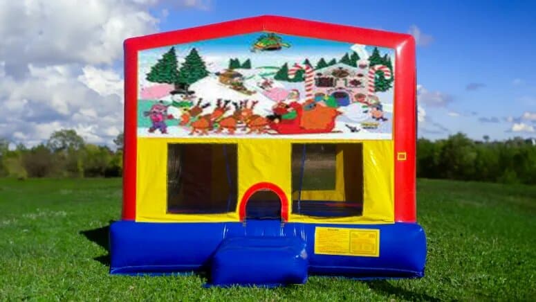 Christmas Moonwalk rental at an event