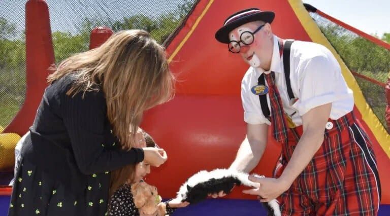 Clown rental at an event