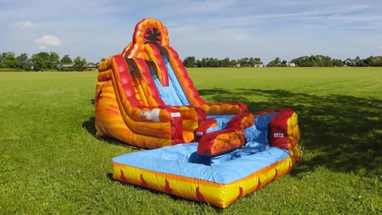 Fire And Ice Water Slide (35’L X 17’W X 20’H) rental at an event