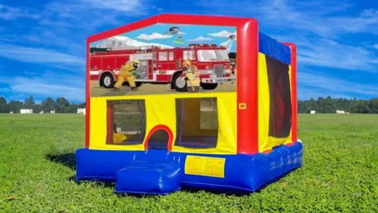 Fireman Moonwalk rental at an event