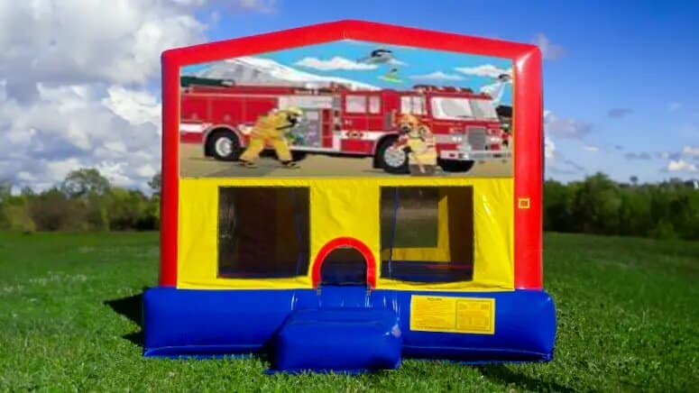 Fireman Moonwalk rental at an event