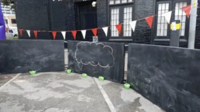 Giant Chalk Wall rental at an event
