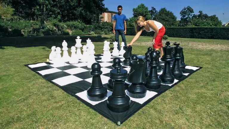 Giant Chess Game rental at an event