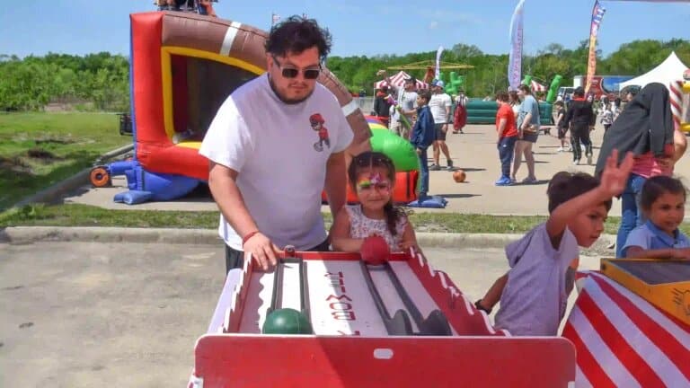 Roller Baller Carnival Game rental at an event