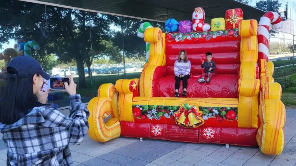 Santa’s Sleigh rental at an event