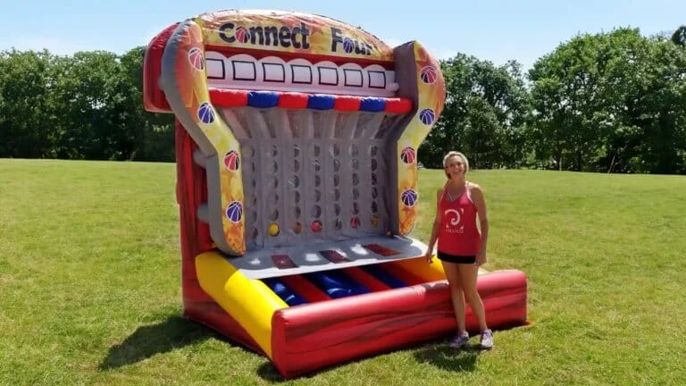 Shoot & Score Connect Four rental at an event