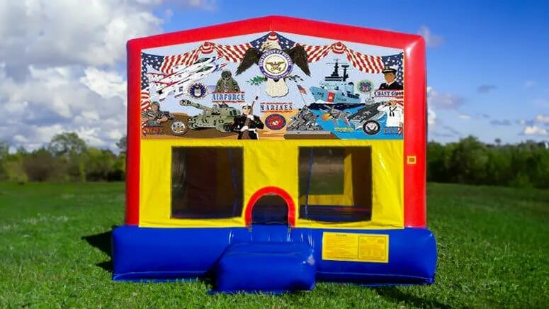 US Military Moonwalk rental at an event
