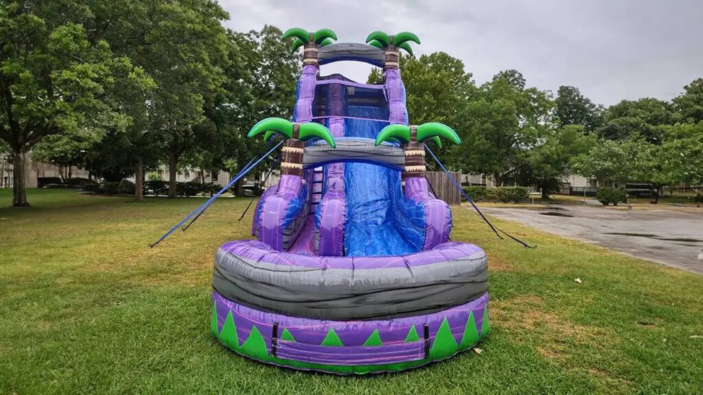 22 Foot Purple Crush SINGLE LANE Water Slide (40’L X 21’W X 22’H) rental photo
