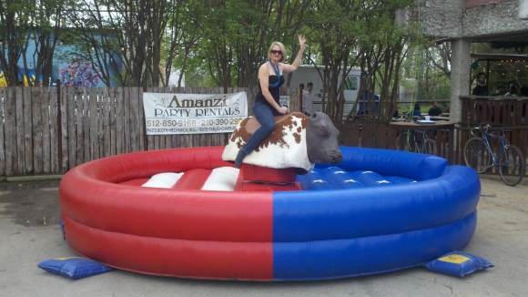 amreican flag bull from Amanzi Party Rentals
