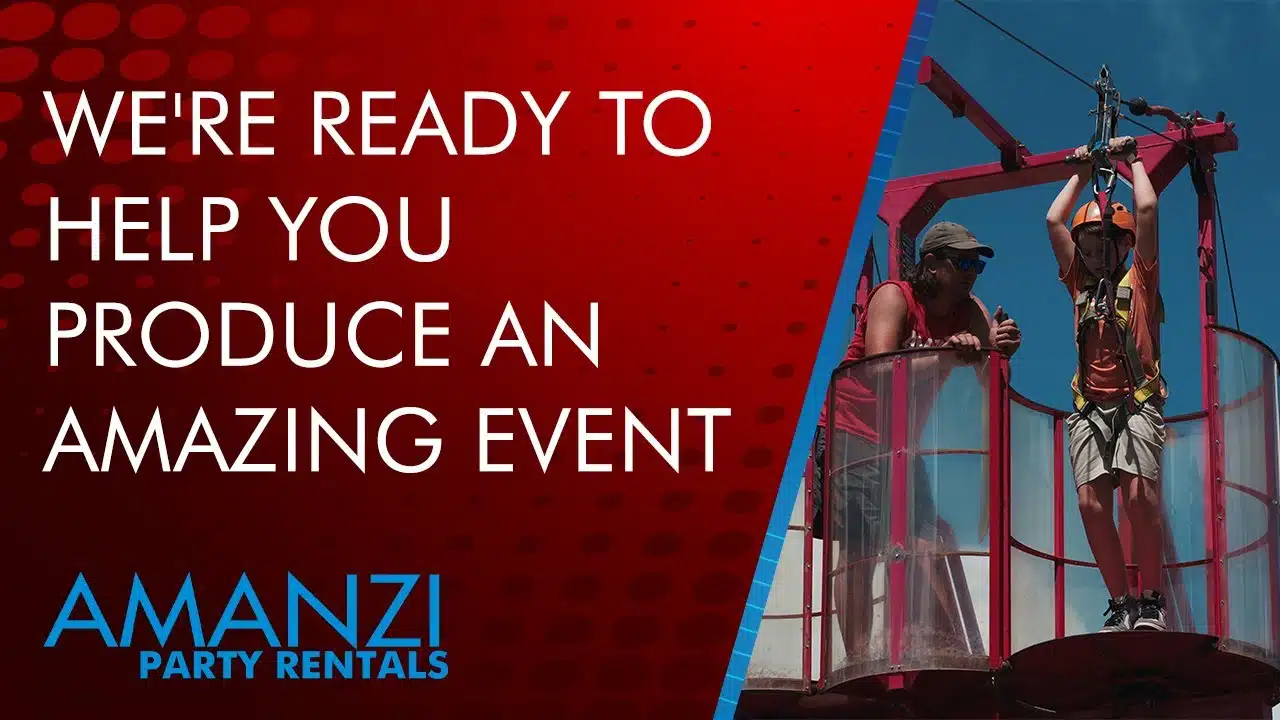 Amanzi Party Rentals team ready to help produce an event